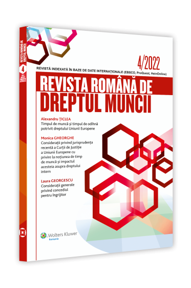 Revista Romana de dreptul muncii nr 4/2022