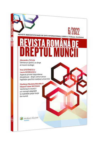 Revista Romana de dreptul muncii nr. 6/2022