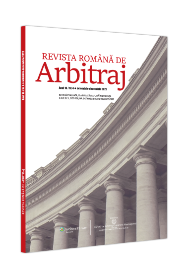Revista Romana de Arbitraj Nr. 4/2022