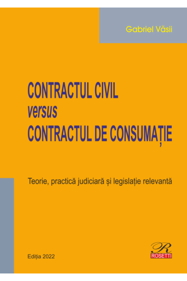 Contractul civil versus contractul de consumație