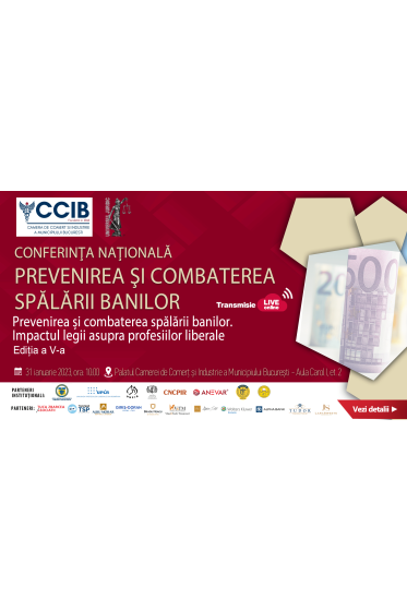 Conferința naționala „Prevenirea și combaterea spalarii banilor. Impactul noii legi asupra profesiilor liberale”, ediția a V-a, 31 ianuarie 2023