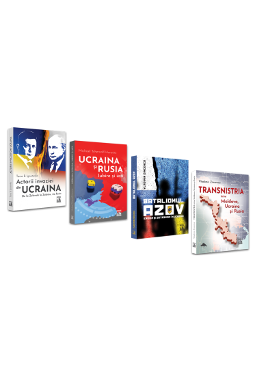 Pachet - Razboiul din Ucraina: Vladimir Zincenco - Batalionul Azov. Eroism si extremism in Ucraina. Michael Tchernoff-Horovitz - Ucraina si Rusia, iubire si ura. Taras B. Ignatenko - Actorii invaziei din Ucraina
