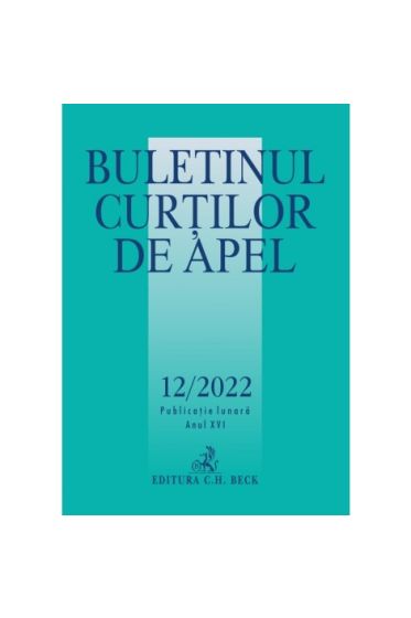 Buletinul Curtilor de Apel nr. 12/2022