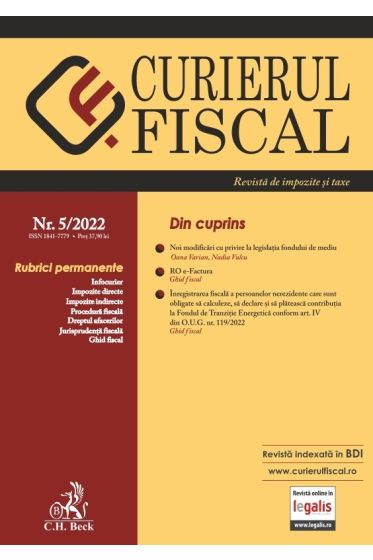 Curierul fiscal nr. 5/2022