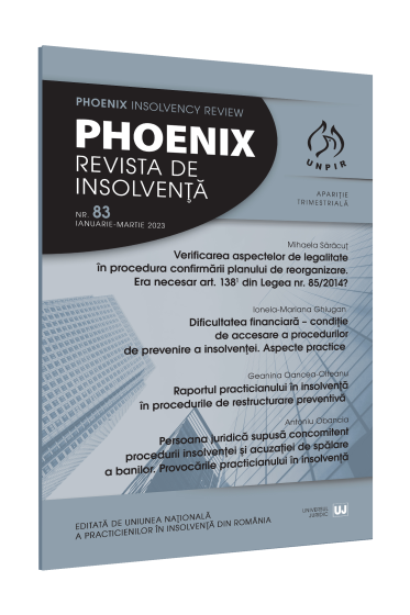 Phoenix. Revista de insolvența nr. 83