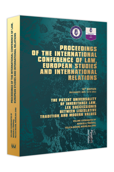 Proceedings of the international conference of law, european studies and international relations