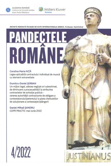 Pandectele Romane 4/2022