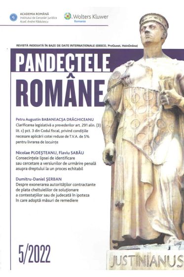 Pandectele Romane 5/2022
