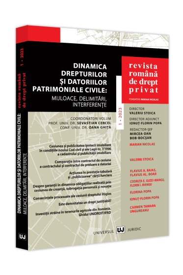 Revista Romana de Drept Privat nr. 1/2023