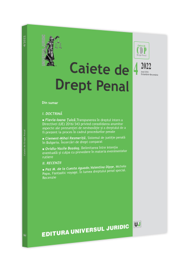 Caiete de drept penal nr. 4/2022