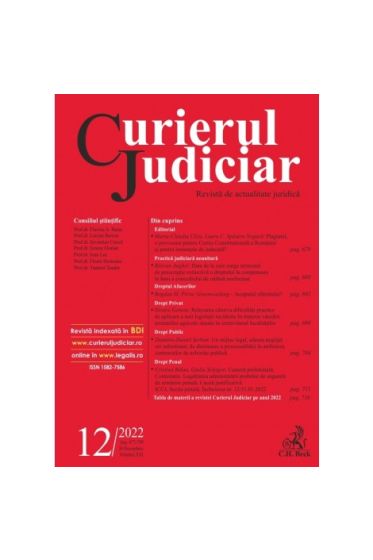 Curierul Judiciar nr. 12/2022