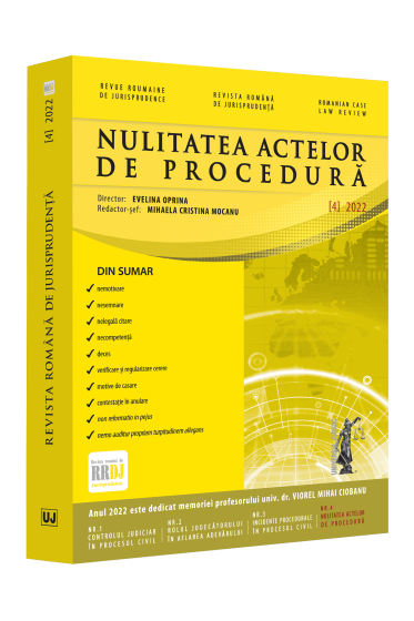 Revista romana de jurisprudenta nr. 4/2022