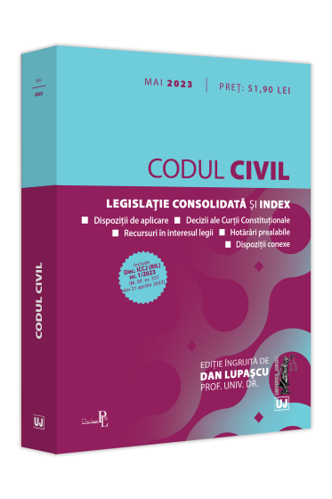 Codul civil: mai 2023  Editie tiparita pe hartie alba