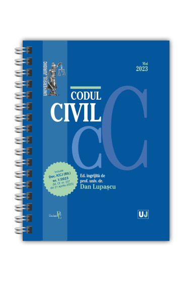 Codul civil Mai 2023  EDITIE SPIRALATA, tiparita pe hartie alba