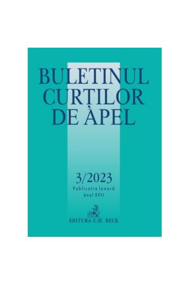 Buletinul Curtilor de Apel nr. 3/2023