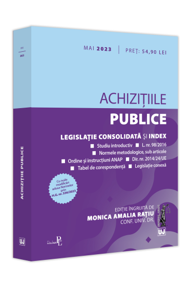 Achizițiile publice: mai 2023. Ediție tiparita pe hartie alba
