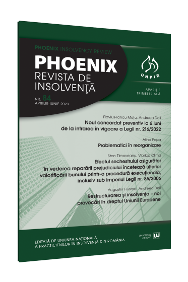 Phoenix. Revista de Insolvența nr. 84