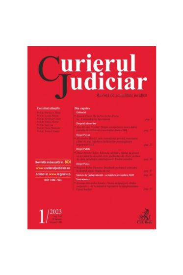 Curierul Judiciar  nr. 1/2023