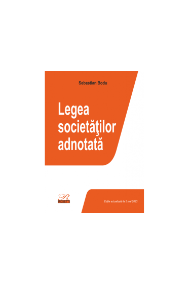 Legea societatilor adnotata 5 mai 2023