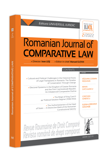 Romanian Journal of Comparative Law nr. 2/2022