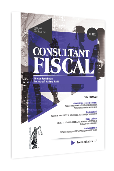 Revista Consultant Fiscal nr. 1/2023