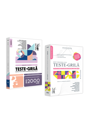 Pachet: Teste-grila pentru examenele de admitere in profesiile juridice. Drept civil editia a X-a. Drept procesual civil editia a II-a
