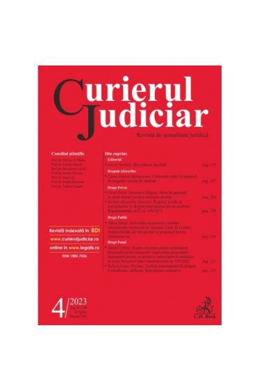 Curierul Judiciar nr. 4/2023