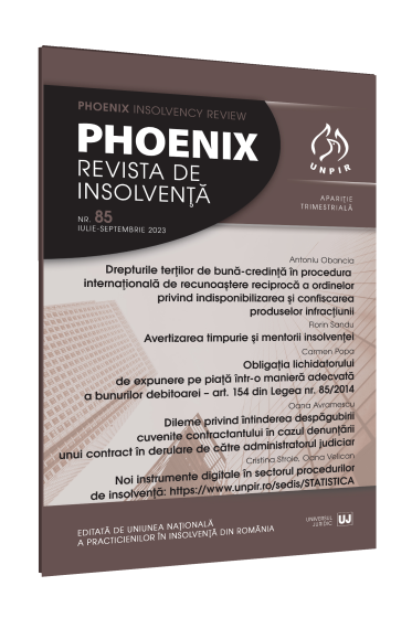 Phoenix. Revista de Insolvența nr. 85