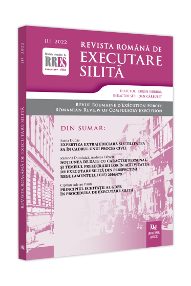 Revista romana de executare silita nr. 1/2022