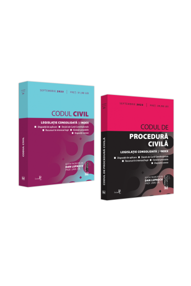 Codul civil si Codul de procedura civila, septembrie 2023