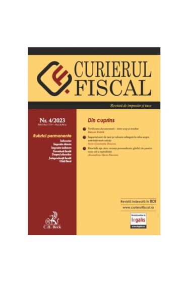 Curierul fiscal nr. 4/2023