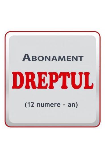 Abonament Revista Dreptul (an 2024 - 12 aparitii)