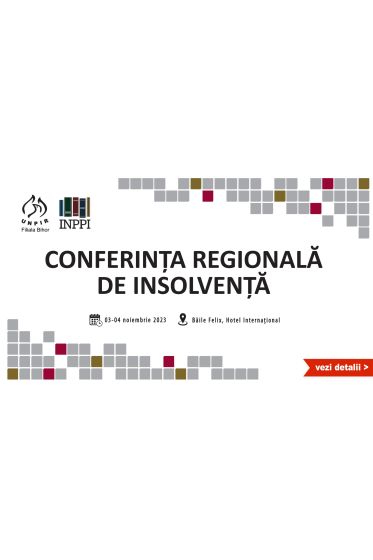 Conferința Regionala de Insolvența Baile Felix, 3 - 4 Noiembrie 2023, ACCES ONLINE