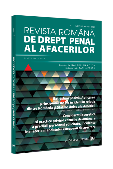Revista romana de drept penal al afacerilor nr. 2/2023