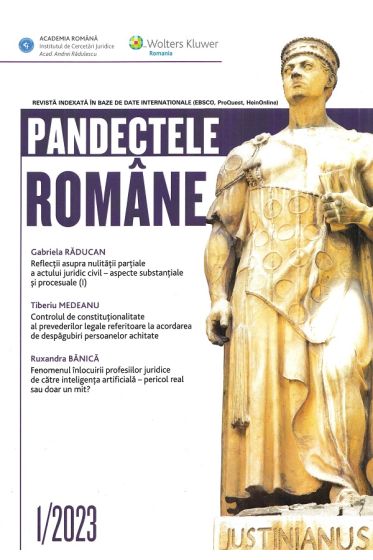 Pandectele Romane 1/2023