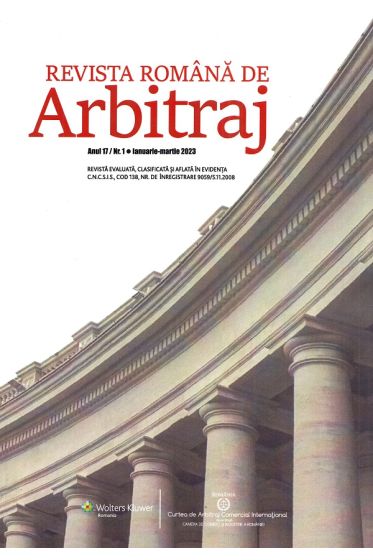 Revista Romana de Arbitraj Nr. 1/2023