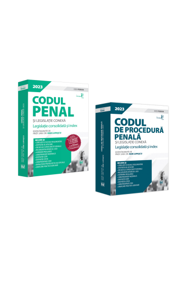 Pachet: Codul penal si Codul de procedura penala. Editii PREMIUM-2023