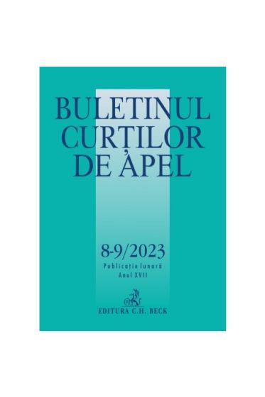 Buletinul Curților de Apel nr. 8-9/2023