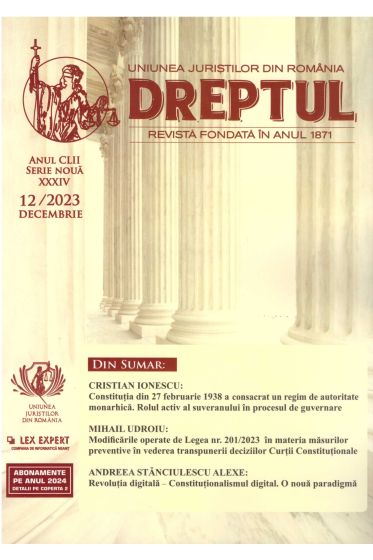 Revista Dreptul nr. 12/2023