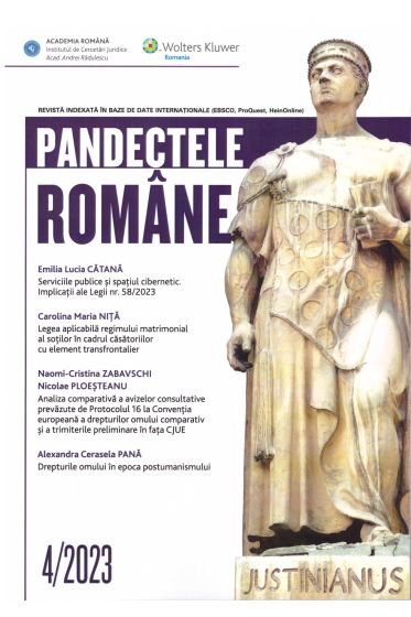 Pandectele Romane 4/2023