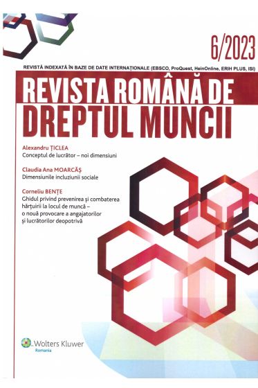 Revista Romana de dreptul muncii nr. 6/2023
