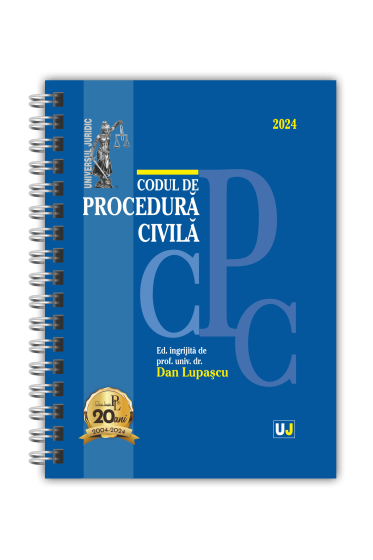 Codul de procedura civila Ianuarie 2024  EDIȚIE SPIRALATA, tiparita pe hartie alba