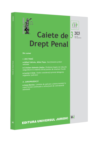 Caiete de drept penal nr. 3/2023