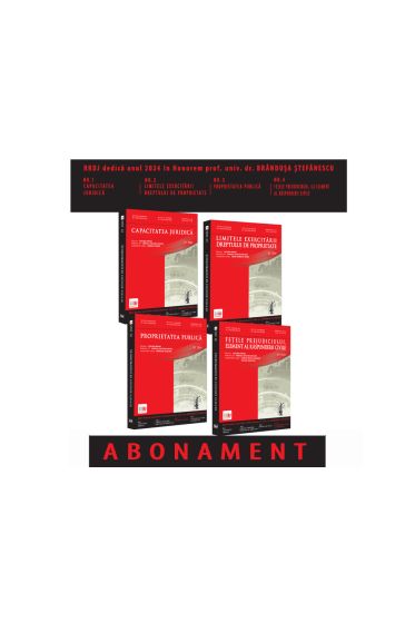Abonament Revista romana de jurisprudenta (an 2024 - 4 numere)