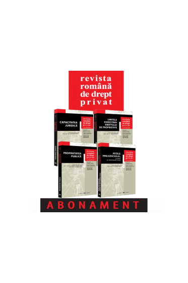 Abonament Revista romana de drept privat (an 2024 - 4 numere)