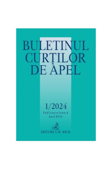 Buletinul Curtilor de Apel nr. 1/2024