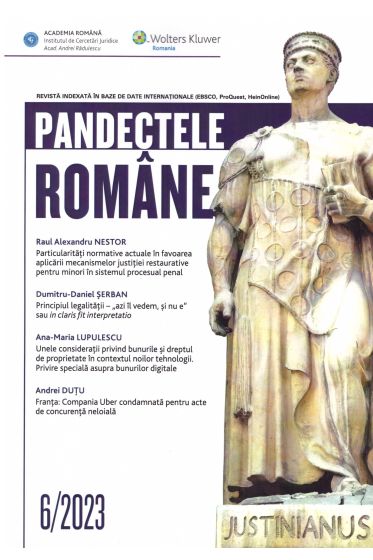 Pandectele Romane 6/2023