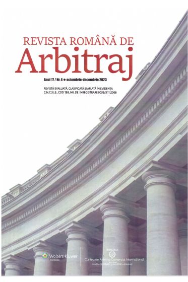 Revista Romana de Arbitraj Nr. 4/2023
