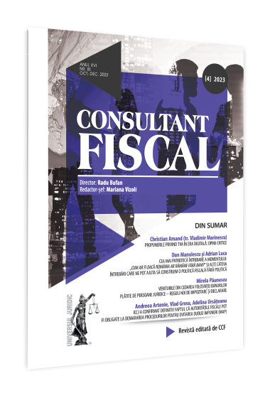 Revista Consultant Fiscal nr. 4/2023
