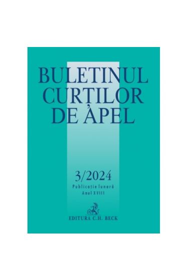 Buletinul Curtilor de Apel nr. 3/2024